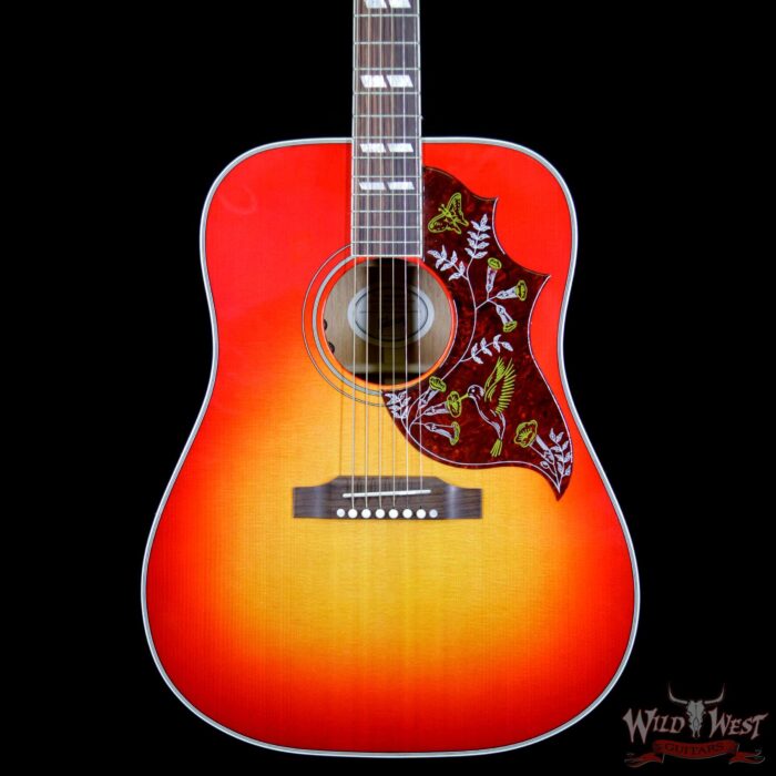 Gibson Montana Hummingbird 2018 Sitka Spruce Top Mahogany Back & Side Rosewood Board Heritage Burst - Image 3