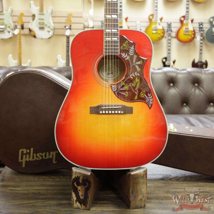 Gibson Montana Hummingbird 2018 Sitka Spruce Top Mahogany Back & Side Rosewood Board Heritage Burst - Image 12