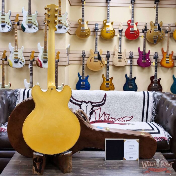 Gibson Custom Shop M2M 1959 ES-355 Reissue with Bigsby Murphy Lab Ultra Light Aged Heavy Antique White 9.45 LBS - Image 10