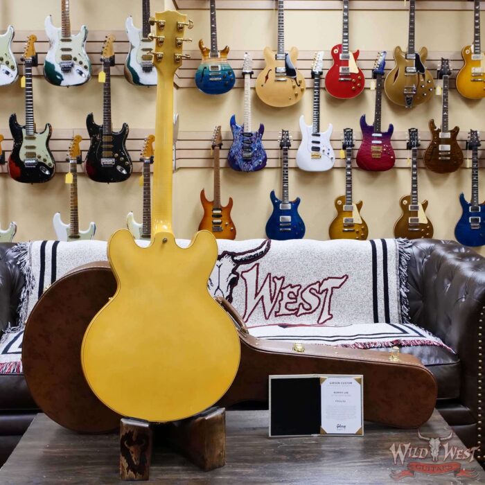 Gibson Custom Shop M2M 1959 ES-355 Reissue with Bigsby Murphy Lab Ultra Light Aged Heavy Antique White 9.00 lbs - Image 9