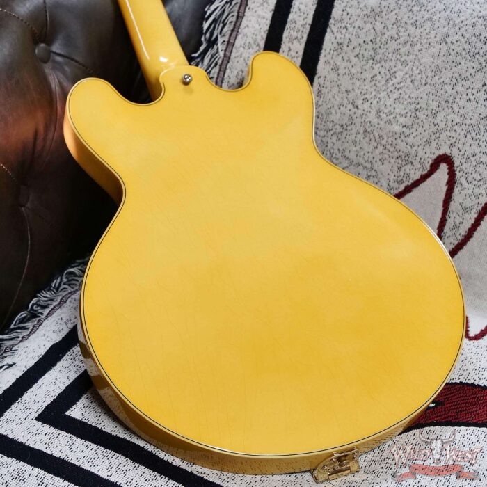 Gibson Custom Shop M2M 1959 ES-355 Reissue with Bigsby Murphy Lab Ultra Light Aged Heavy Antique White 9.45 LBS - Image 13