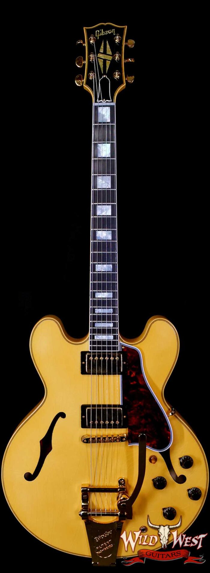 Gibson Custom Shop M2M 1959 ES-355 Reissue with Bigsby Murphy Lab Ultra Light Aged Heavy Antique White 9.45 LBS - Image 1