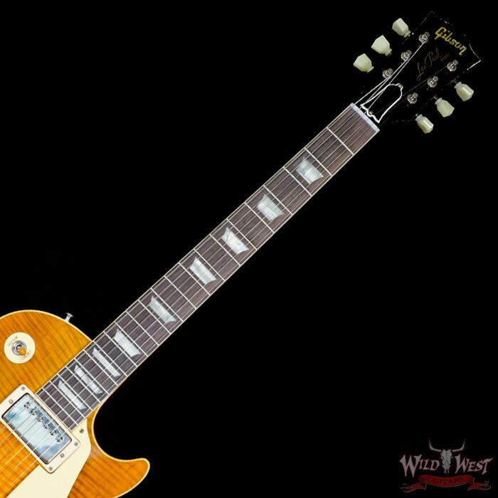 Gibson Custom Shop M2M 1959 Les Paul Standard Reissue Hand Selected Flame Maple Top Murphy Lab Light Aged Dirty Lemon 8.95 LBS - Image 4