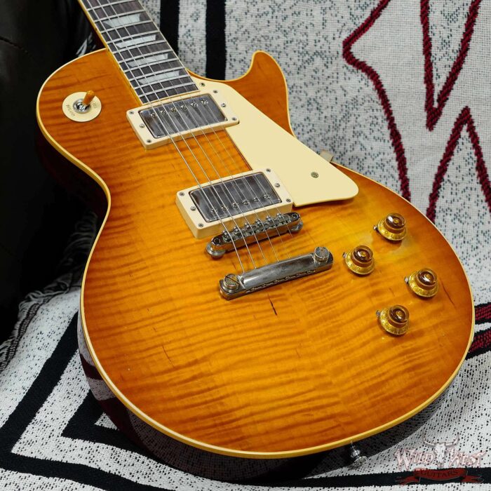 Gibson Custom Shop M2M 1959 Les Paul Standard Reissue Hand Selected Flame Maple Top Murphy Lab Light Aged Dirty Lemon 8.95 LBS - Image 8
