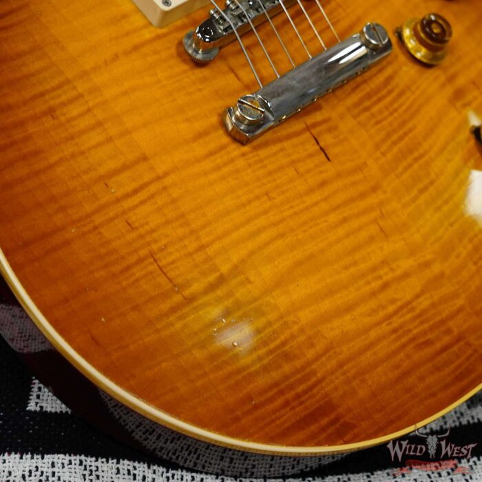 Gibson Custom Shop M2M 1959 Les Paul Standard Reissue Hand Selected Flame Maple Top Murphy Lab Light Aged Dirty Lemon 8.95 LBS - Image 10