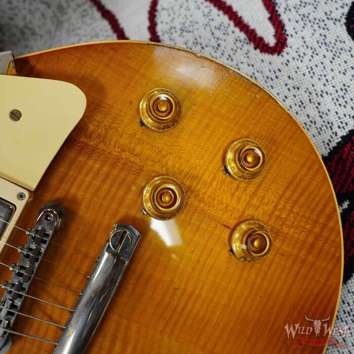 Gibson Custom Shop M2M 1959 Les Paul Standard Reissue Hand Selected Flame Maple Top Murphy Lab Light Aged Dirty Lemon 8.90 LBS - Image 10