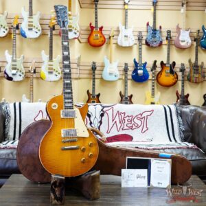 Gibson Custom Shop M2M 1959 Les Paul Standard Reissue Hand Selected Flame Maple Top Murphy Lab Light Aged Dirty Lemon 8.90 LBS - Image 5