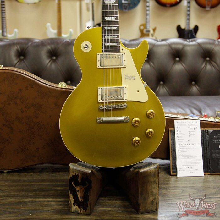 2018 Gibson Custom Shop Historic 57 Les Paul Standard VOS Brazilian Rosewood Fingerboard Goldtop 9.05 Lbs - Image 11
