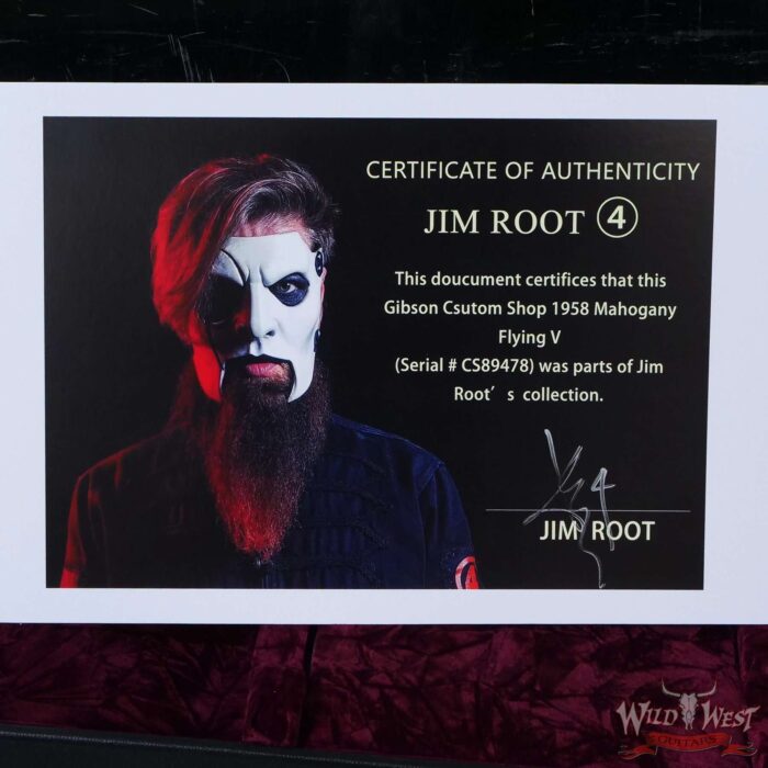 Jim Root Collection 2019 Gibson Custom Shop Mahogany Flying V - Image 12