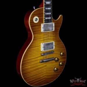 Gibson Custom Shop 1959 Les Paul Light Aged R9 Hand Selected Killer Top Brazilian Rosewood Board Dirty Lemon 8.15 Lbs - Image 4
