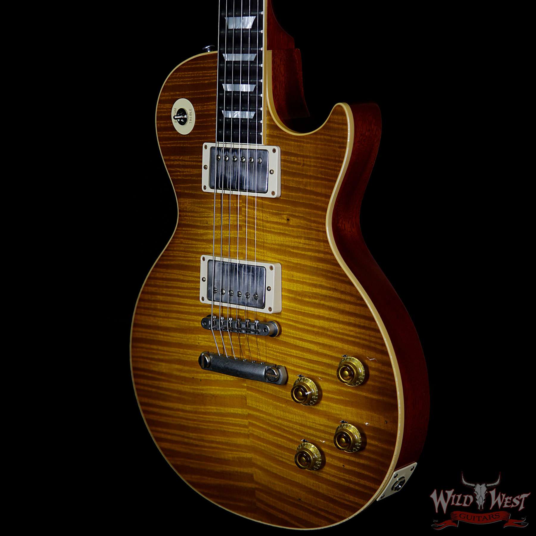 gibson-59lp-aged-brz-dinglemon-998354-br__wwg.jpg Gibson Custom Shop 1959 Les Paul Light Aged R9 Hand Selected Killer Top Brazilian Rosewood Board Dirty Lemon 8.15 Lbs - Image 2