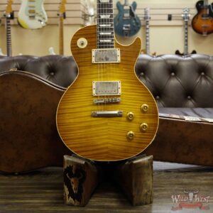 Gibson Custom Shop 1959 Les Paul Light Aged R9 Hand Selected Killer Top Brazilian Rosewood Board Dirty Lemon 8.15 Lbs - Image 11