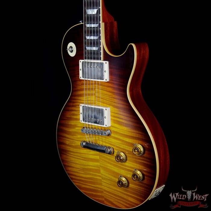 Gibson Custom Shop 1959 Les Paul VOS Hand Selected Killer Top Brazilian Rosewood Board Dark Bourbon Fade 8.55 LBS - Image 2