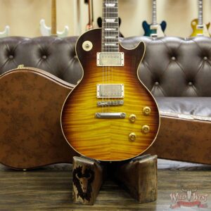 Gibson Custom Shop 1959 Les Paul VOS Hand Selected Killer Top Brazilian Rosewood Board Dark Bourbon 8.55 Lbs - Image 11