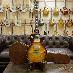 Gibson Custom Shop 1959 Les Paul VOS Hand Selected Killer Top Brazilian Rosewood Board Dark Bourbon 8.55 Lbs - Image 12