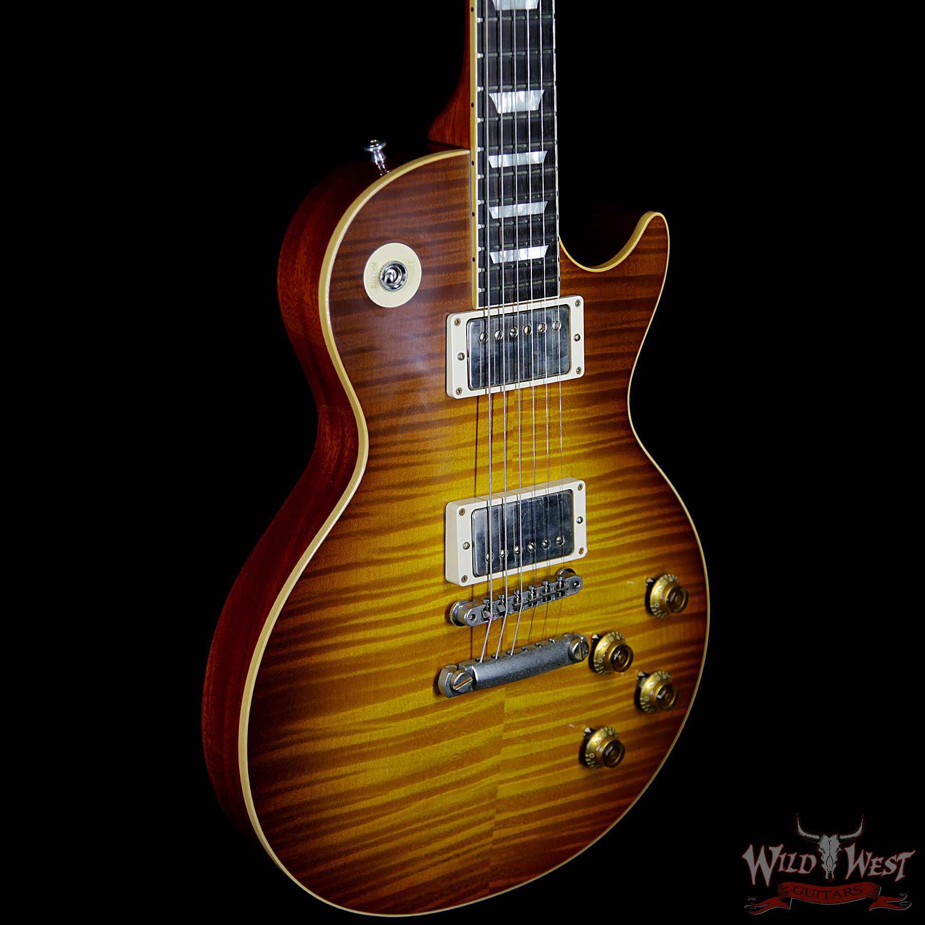 gibson-59lp-std-vos-brz-royalteaburst-98347-bl__wwg.jpg Gibson Custom Shop Historic 1959 Les Paul VOS Hand Selected Killer Top Brazilian Rosewood Board Royal Teaburst 8.80 LBS - Image 4