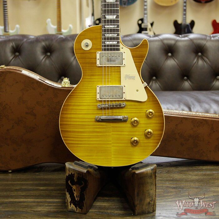 2018 Gibson Custom Shop Standard Historic 1959 Les Paul Standard VOS R9 Honey Lemon Fade 8.55 Lbs - Image 11