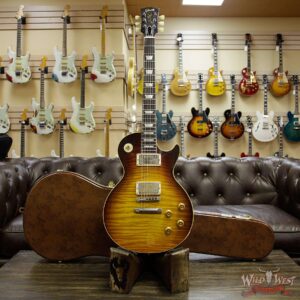 Gibson Custom Shop Historic 1959 Les Paul VOS Hand Selected Killer Top Brazilian Rosewood Board Dark Bourbon Fade - Image 12