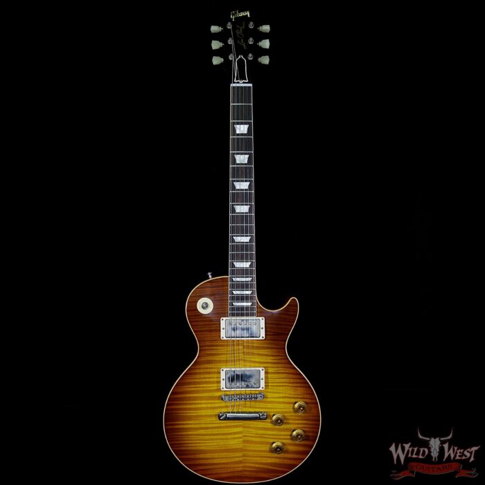 Gibson Custom Shop Historic 1959 Les Paul VOS Hand Selected Killer Top Brazilian Rosewood Board Royal Teaburst 8.80 Lbs - Image 5