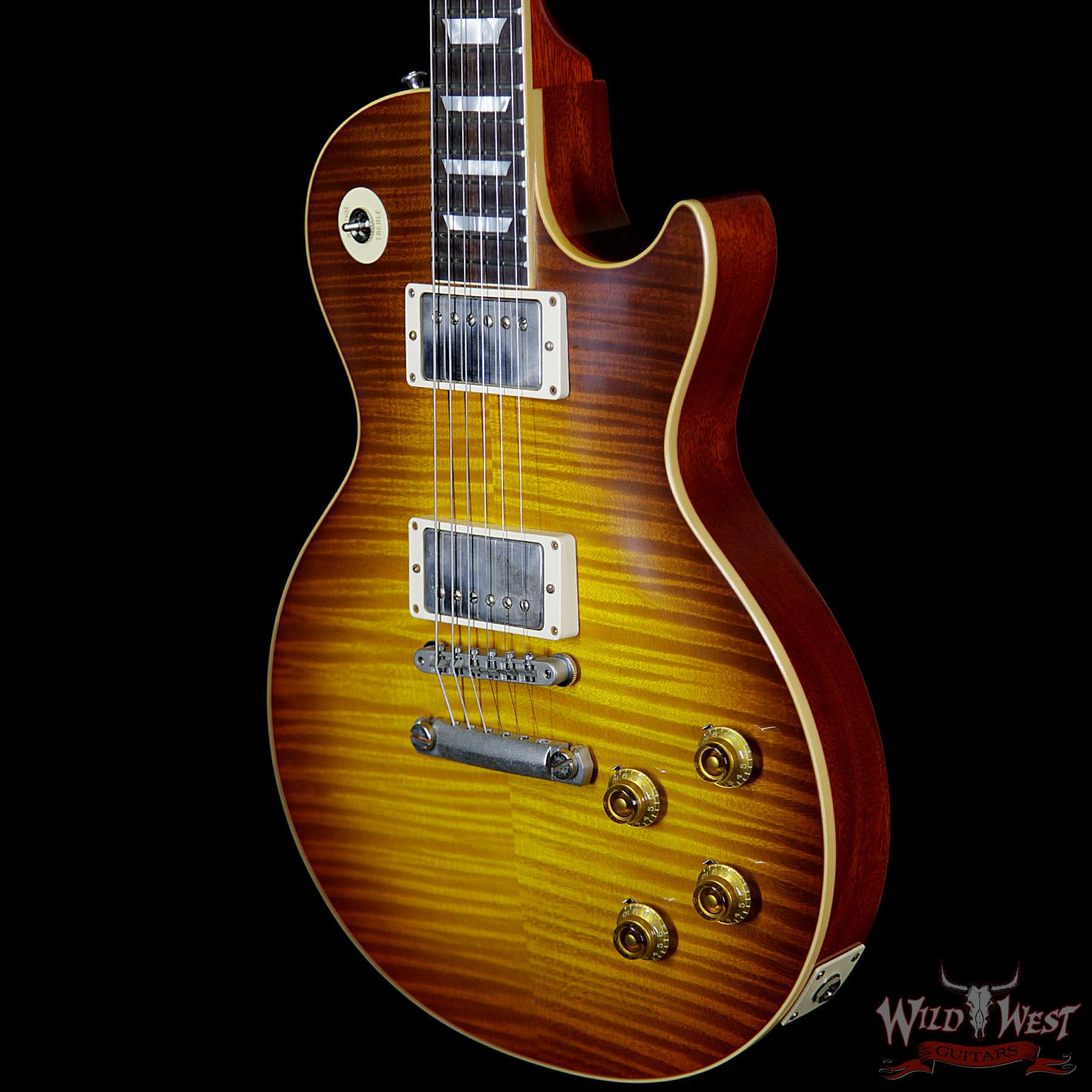 gibson-59lp-vos-brz-royalteaburst-98348-br__wwg.jpg Gibson Custom Shop Historic 1959 Les Paul Standard R9 VOS Hand Selected Killer Top Brazilian Rosewood Board Royal Teaburst - Image 2