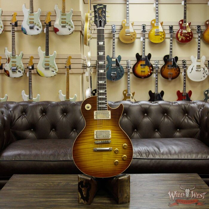 Gibson Custom Shop Historic 1959 Les Paul Standard R9 VOS Hand Selected Killer Top Brazilian Rosewood Board Royal Teaburst - Image 11