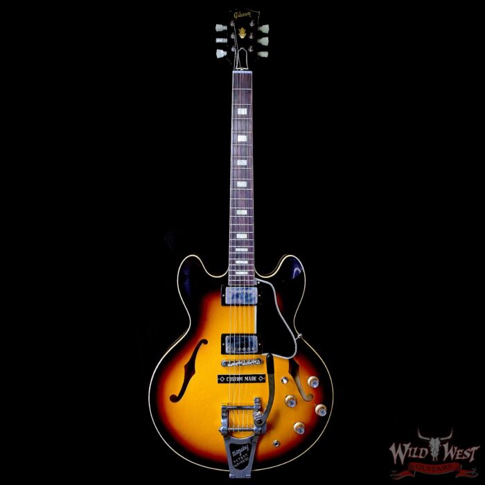 Gibson Custom Shop Murphy Lab Light Aged 1964 ES-335 Reissue Bigsby Vintage Burst 8.25 LBS - Image 3
