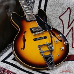 Gibson Custom Shop Murphy Lab Light Aged 1964 ES-335 Reissue Bigsby Vintage Burst 8.25 LBS - Image 8