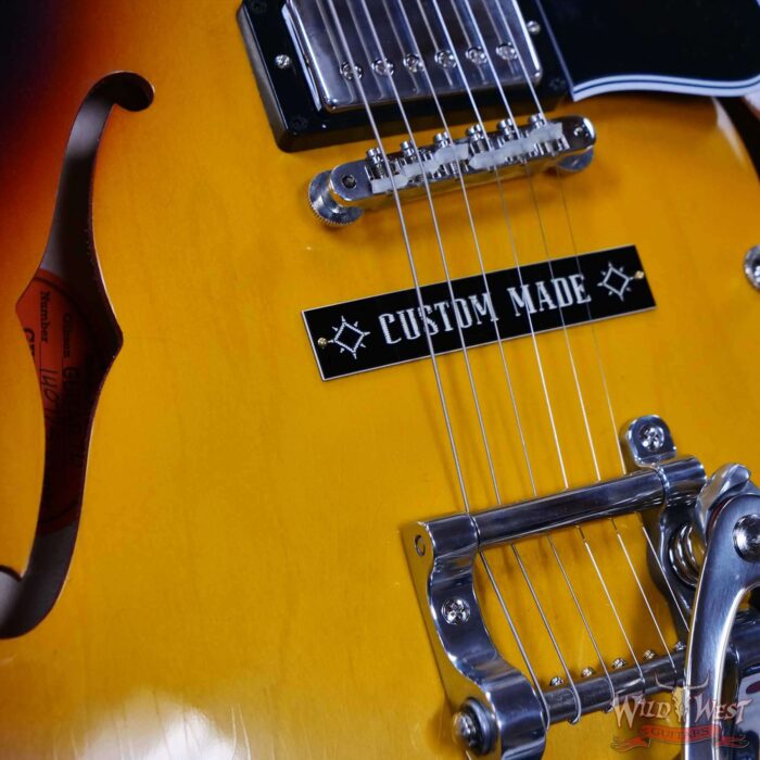 Gibson Custom Shop Murphy Lab Light Aged 1964 ES-335 Reissue Bigsby Vintage Burst 8.25 LBS - Image 12