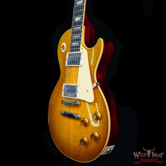 Gibson Custom Shop M2M 1958 Les Paul Standard Reissue Murphy Lab Light Aged Green Lemon Fade 9.05 LBS - Image 2