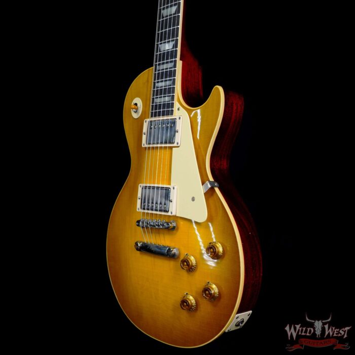 Gibson Custom Shop M2M 1958 Les Paul Standard Reissue Murphy Lab Light Aged Green Lemon Fade 8.35 LBS - Image 2