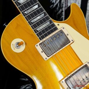 Gibson Custom Shop M2M 1958 Les Paul Standard Reissue Murphy Lab Light Aged Green Lemon Fade 8.35 LBS - Image 11