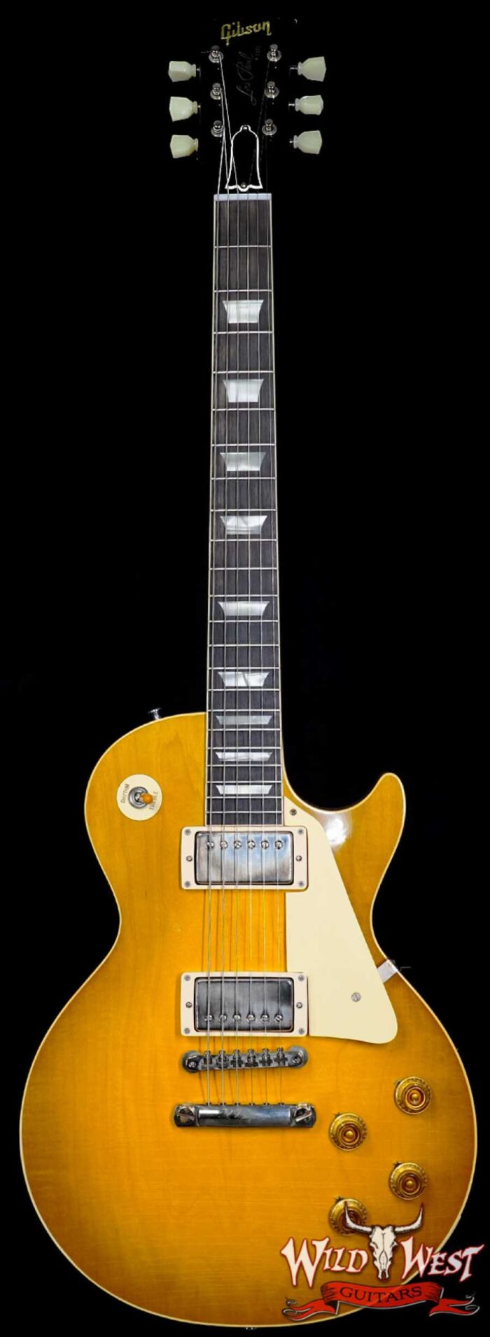 Gibson Custom Shop M2M 1958 Les Paul Standard Reissue Murphy Lab Light Aged Green Lemon Fade 8.35 LBS - Image 1