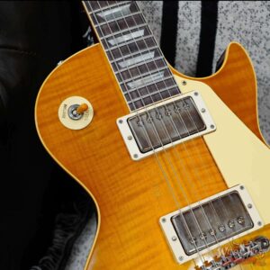Gibson Custom Shop M2M 1959 Les Paul Standard Reissue Hand Selected Flame Maple Top Murphy Lab Light Aged Dirty Lemon 8.85 LBS - Image 8