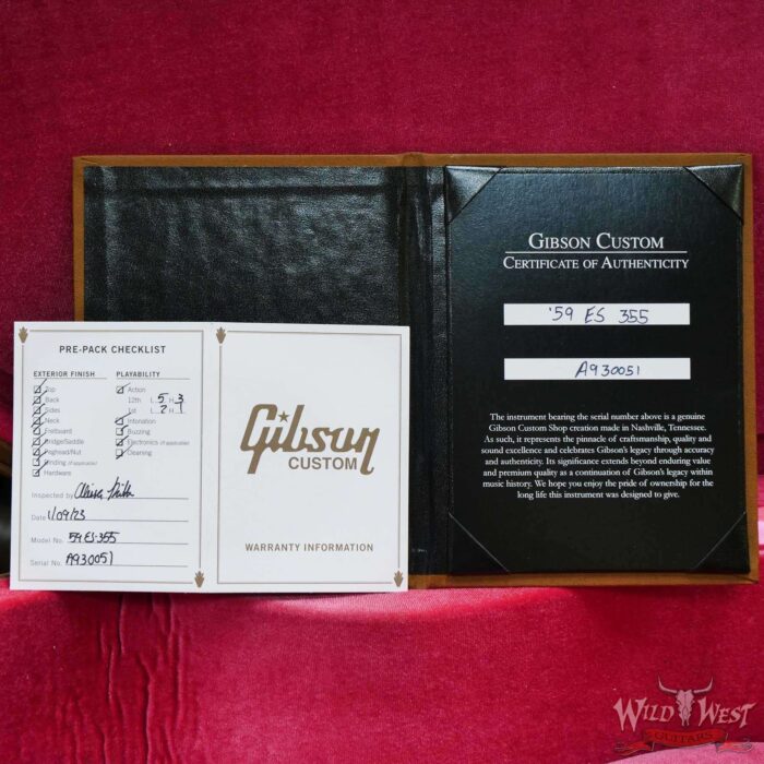 Gibson Custom Shop 1959 ES-355 Reissue VOS Ebony - Image 11