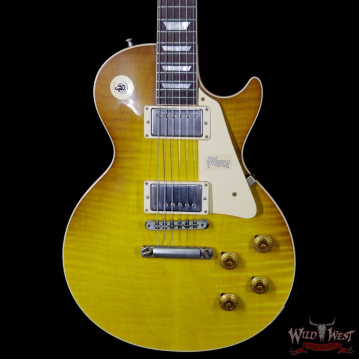 2018 Gibson Custom Shop Standard Historic 1959 Les Paul Standard VOS R9 Honey Lemon 7.9 Pounds - Image 3