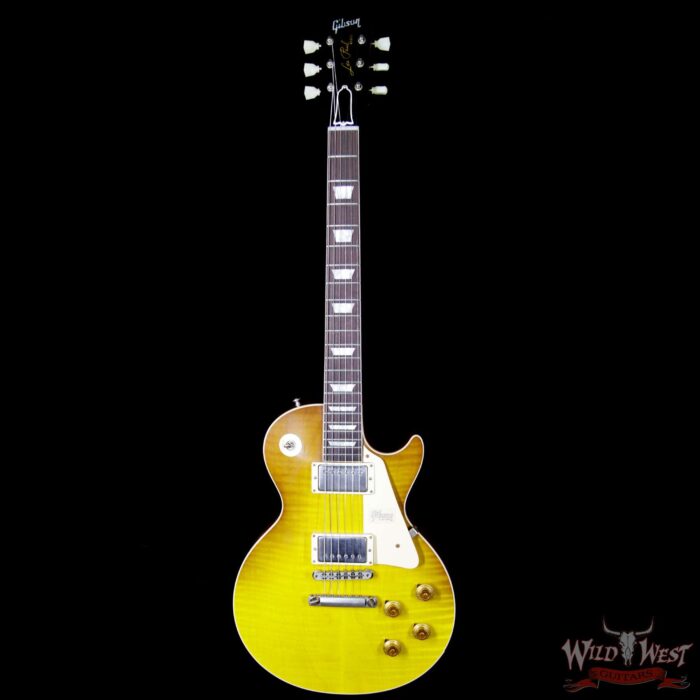2018 Gibson Custom Shop Standard Historic 1959 Les Paul Standard VOS R9 Honey Lemon 7.9 Pounds - Image 4