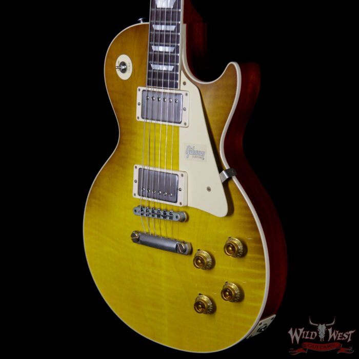 2018 Gibson Custom Shop Standard Historic 1959 Les Paul Standard VOS R9 Honey Lemon 7.9 Pounds - Image 2