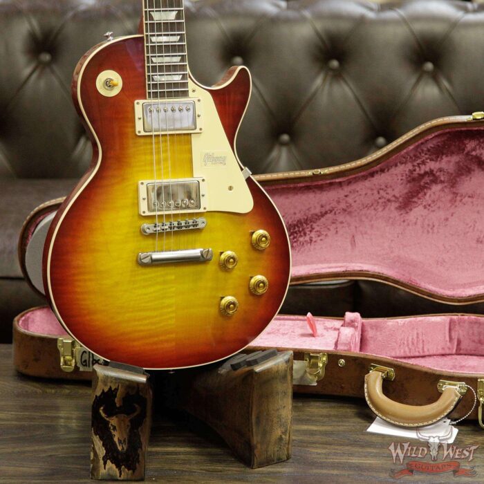 2018 Gibson Custom Shop Standard Historic 1958 Les Paul Standard VOS R8 Washed Cherry 8.35 Lbs - Image 13