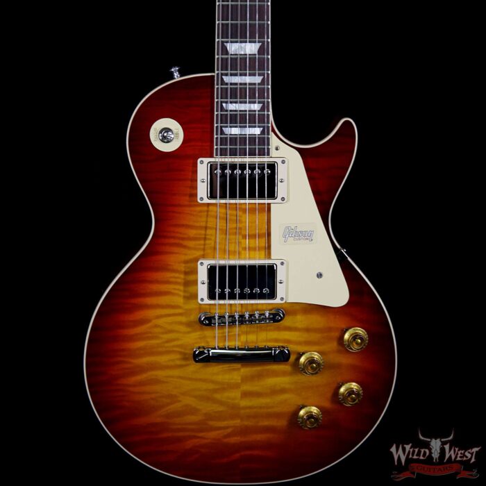 Gibson Custom Shop R9 Historic 1959 Les Paul Standard Gloss Vintage Cherry Sunburst 8.65 Lbs - Image 3