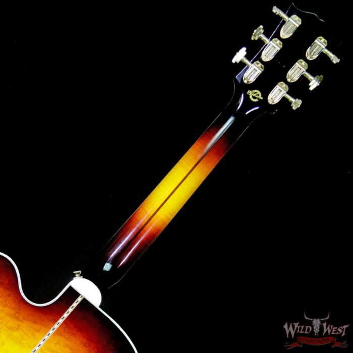 2018 Gibson Custom Shop Super 200 Birdseye Super Jumbo SJ-200 Cutaway Sunset Burst - Image 10
