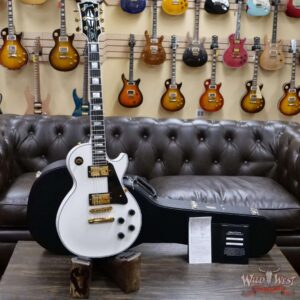 Gibson Custom Shop Les Paul Custom w/ Ebony Fingerboard Gloss Alpine White - Image 5