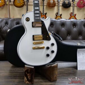 Gibson Custom Shop Les Paul Custom w/ Ebony Fingerboard Gloss Alpine White - Image 7