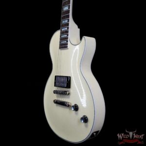 Gibson Custom Shop M2M Single Humbucker Les Paul Custom Ebony Fingerboard Murphy Lab Light Aged Classic White 9.90 LBS - Image 2