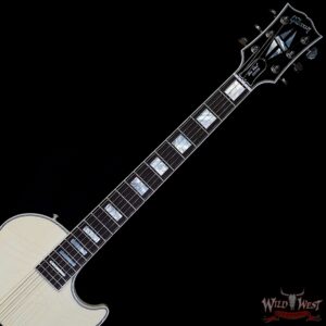 Gibson Custom Shop M2M Single Humbucker Les Paul Custom Ebony Fingerboard Murphy Lab Light Aged Classic White 9.90 LBS - Image 4