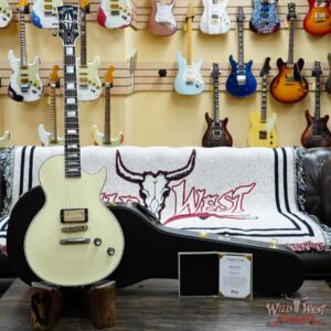 Gibson Custom Shop M2M Single Humbucker Les Paul Custom Ebony Fingerboard Murphy Lab Light Aged Classic White 9.90 LBS - Image 6
