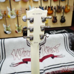 Gibson Custom Shop M2M Single Humbucker Les Paul Custom Ebony Fingerboard Murphy Lab Light Aged Classic White 9.90 LBS - Image 9