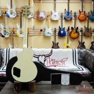 Gibson Custom Shop M2M Single Humbucker Les Paul Custom Ebony Fingerboard Murphy Lab Light Aged Classic White 9.90 LBS - Image 10