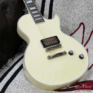 Gibson Custom Shop M2M Single Humbucker Les Paul Custom Ebony Fingerboard Murphy Lab Light Aged Classic White 9.90 LBS - Image 11