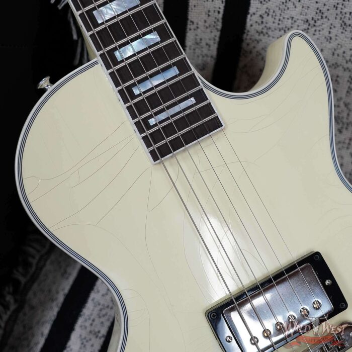 Gibson Custom Shop M2M Single Humbucker Les Paul Custom Ebony Fingerboard Murphy Lab Light Aged Classic White 9.90 LBS - Image 12