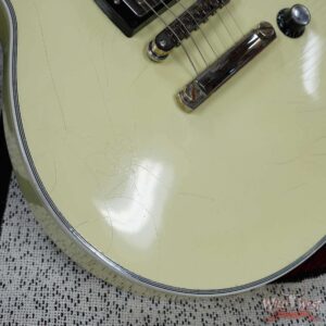 Gibson Custom Shop M2M Single Humbucker Les Paul Custom Ebony Fingerboard Murphy Lab Light Aged Classic White 9.90 LBS - Image 13